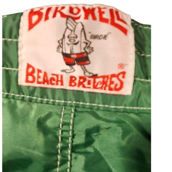 Vintage Birdwell Beach Britches Board Shorts Mens Medium Swim Trunks Nylon Surf